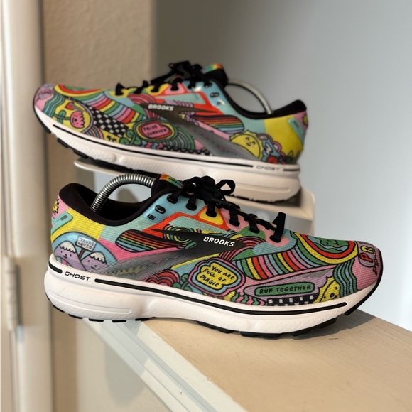 Brooks Shoes - Brooks Ghost 15 Wednesday Holmes X Brooks Run With Pride Womens Size 11.5